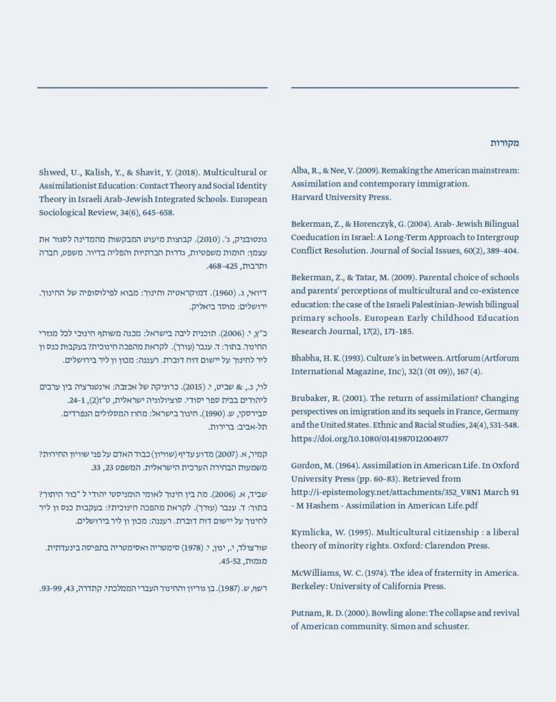 אחווה בחינוך עמיתי שחרית